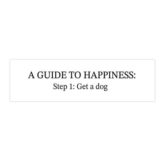 A Guide to Happiness Bumper Stickers