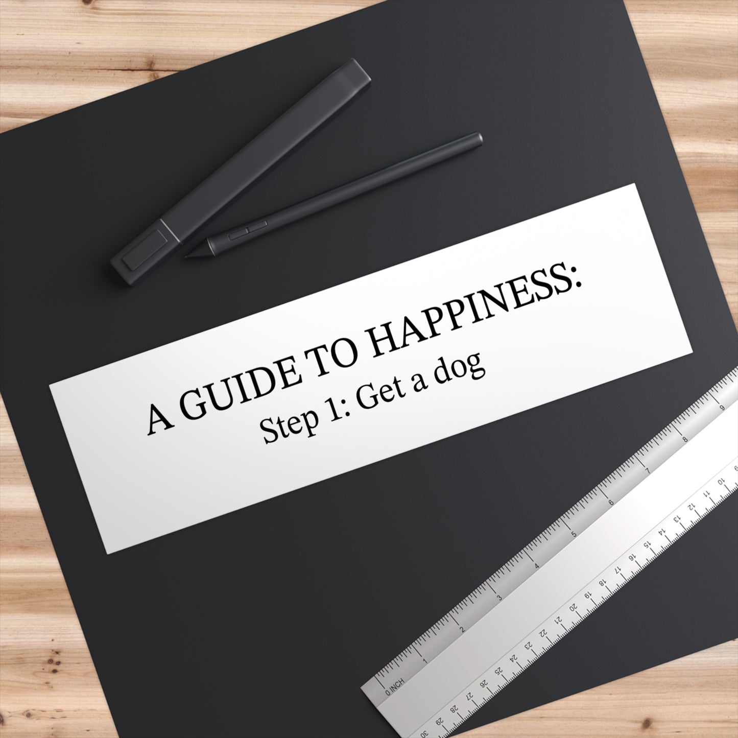 A Guide to Happiness Bumper Stickers