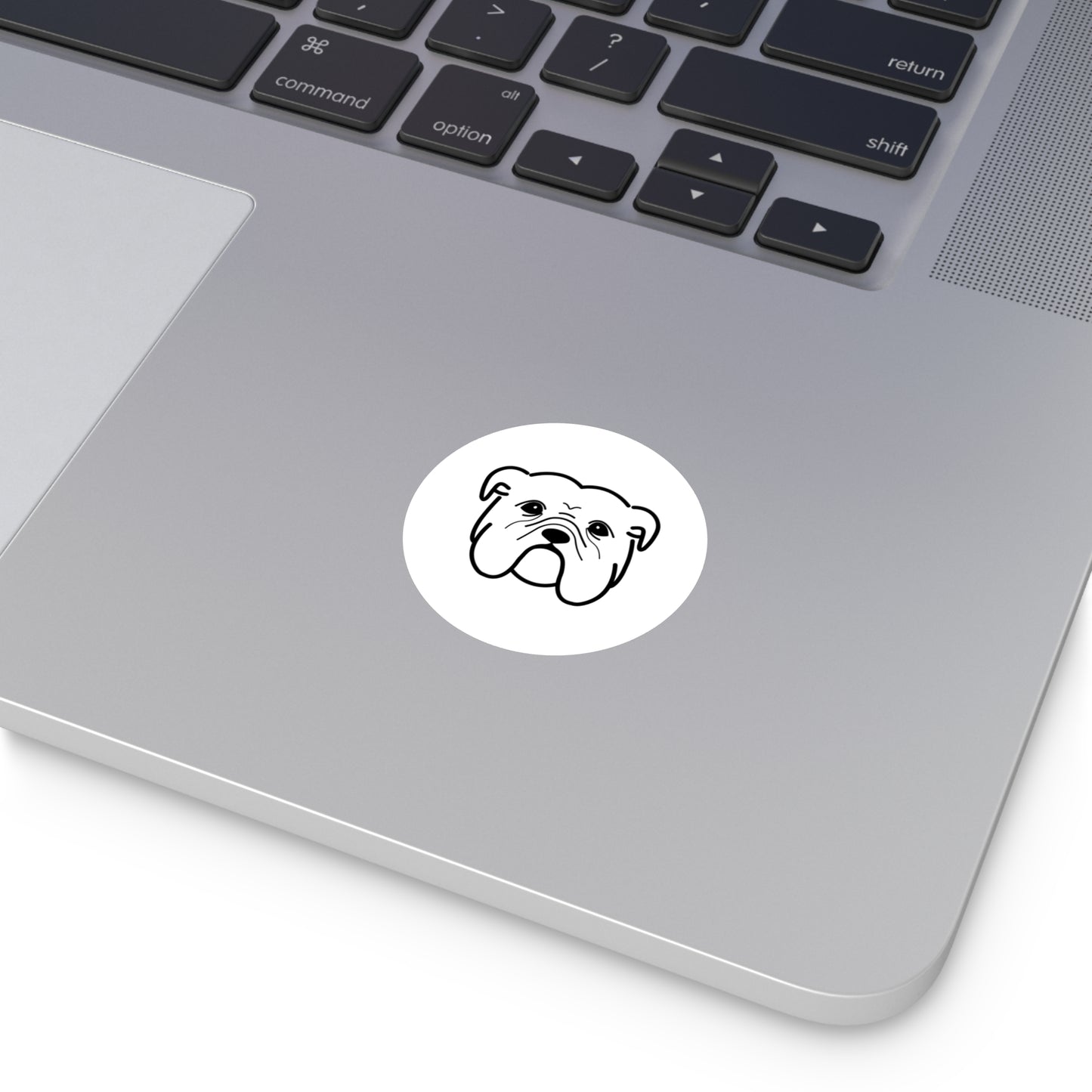 Bulldog Round Stickers, Indoor\Outdoor