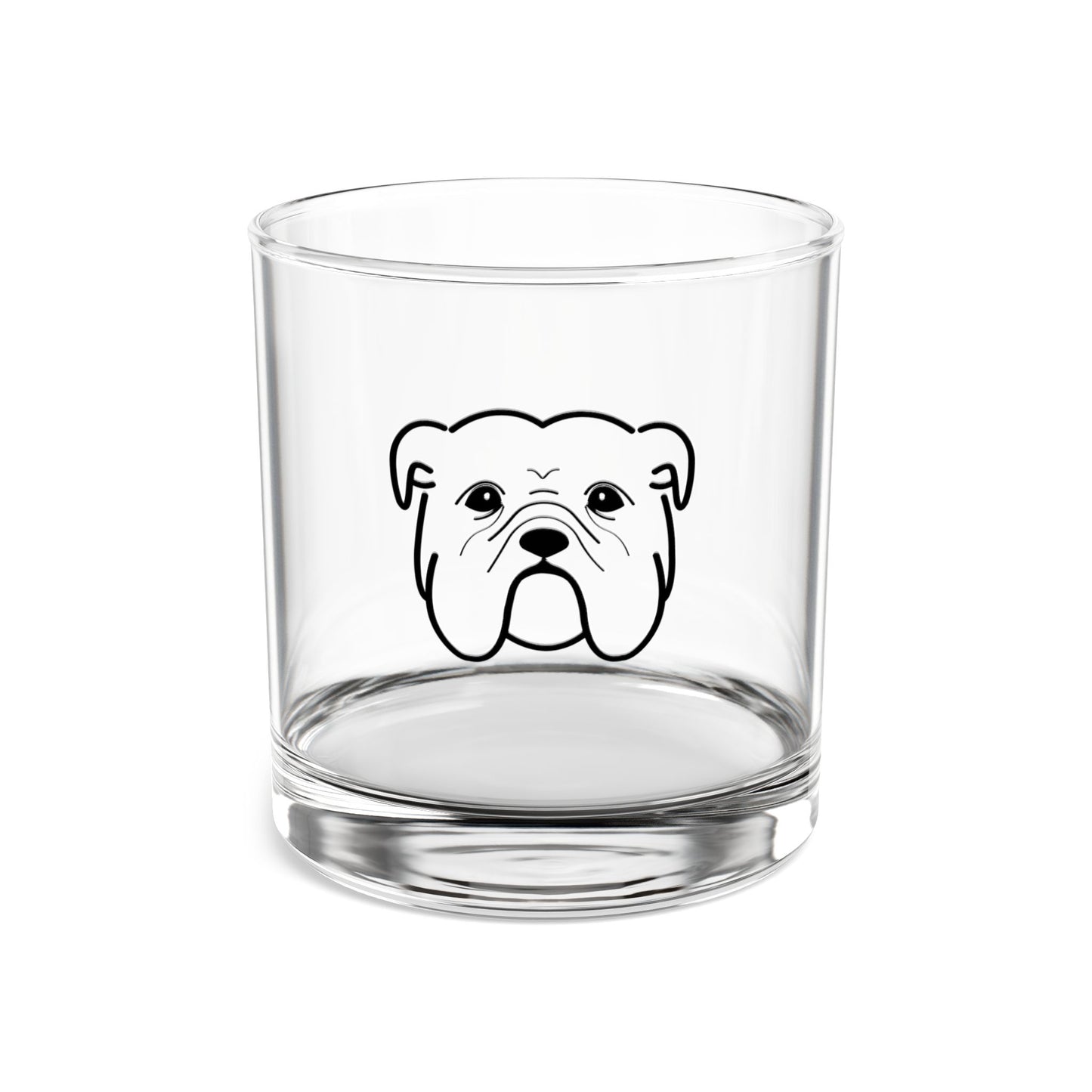 English Bulldog Rocks Glass (10oz)