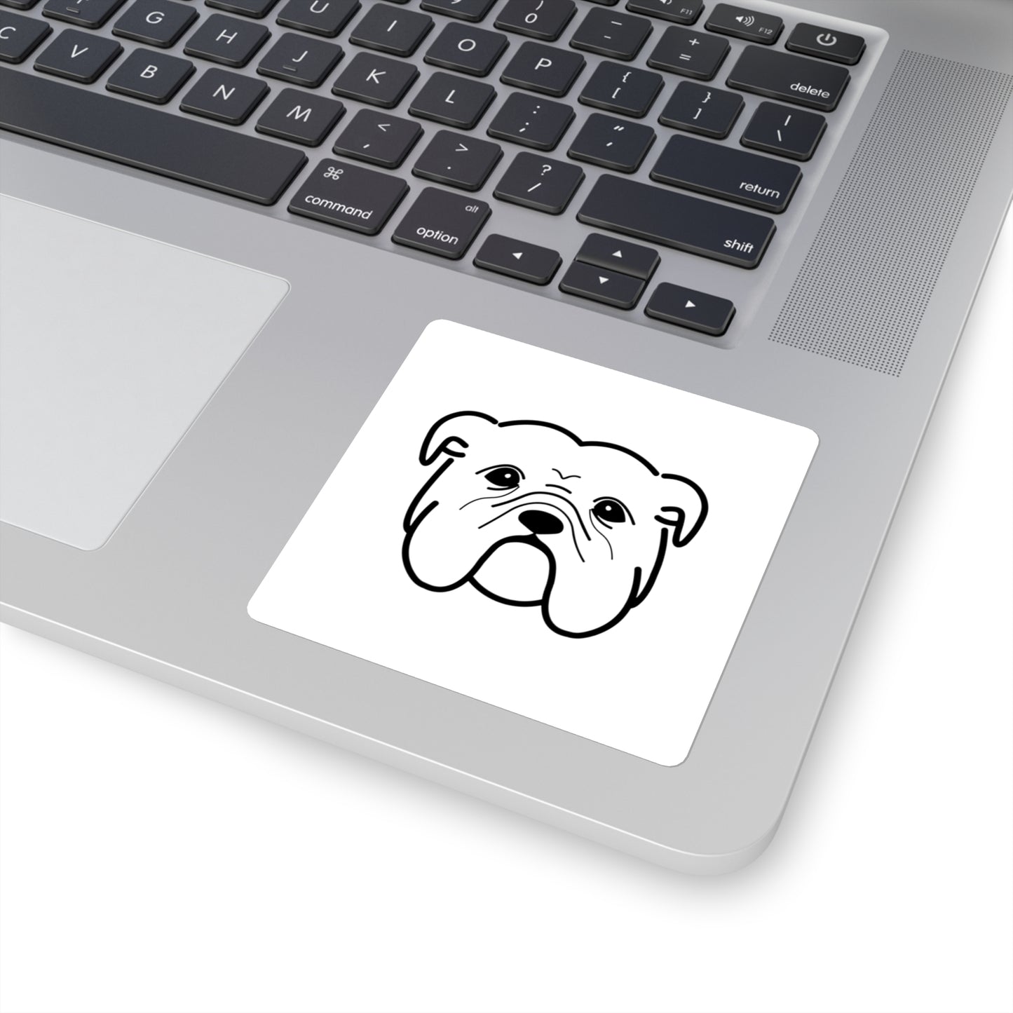 Bulldog Square Stickers