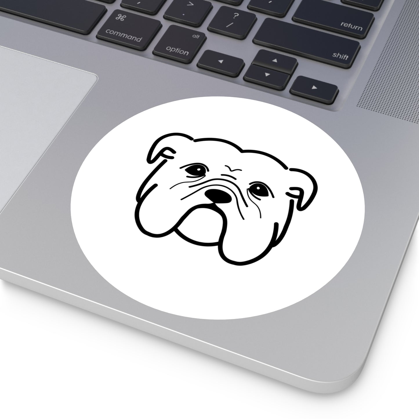 Bulldog Round Stickers, Indoor\Outdoor