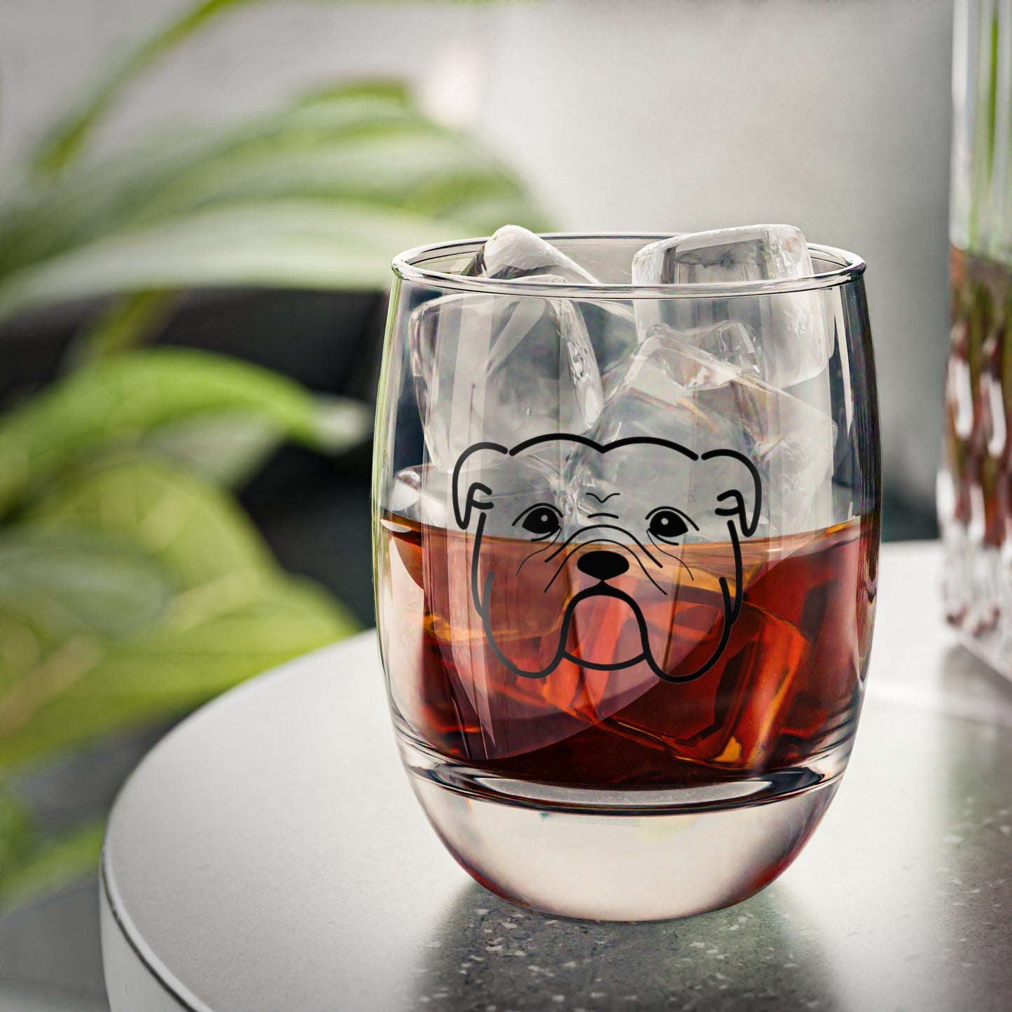 English Bulldog Whiskey Glass (6oz)