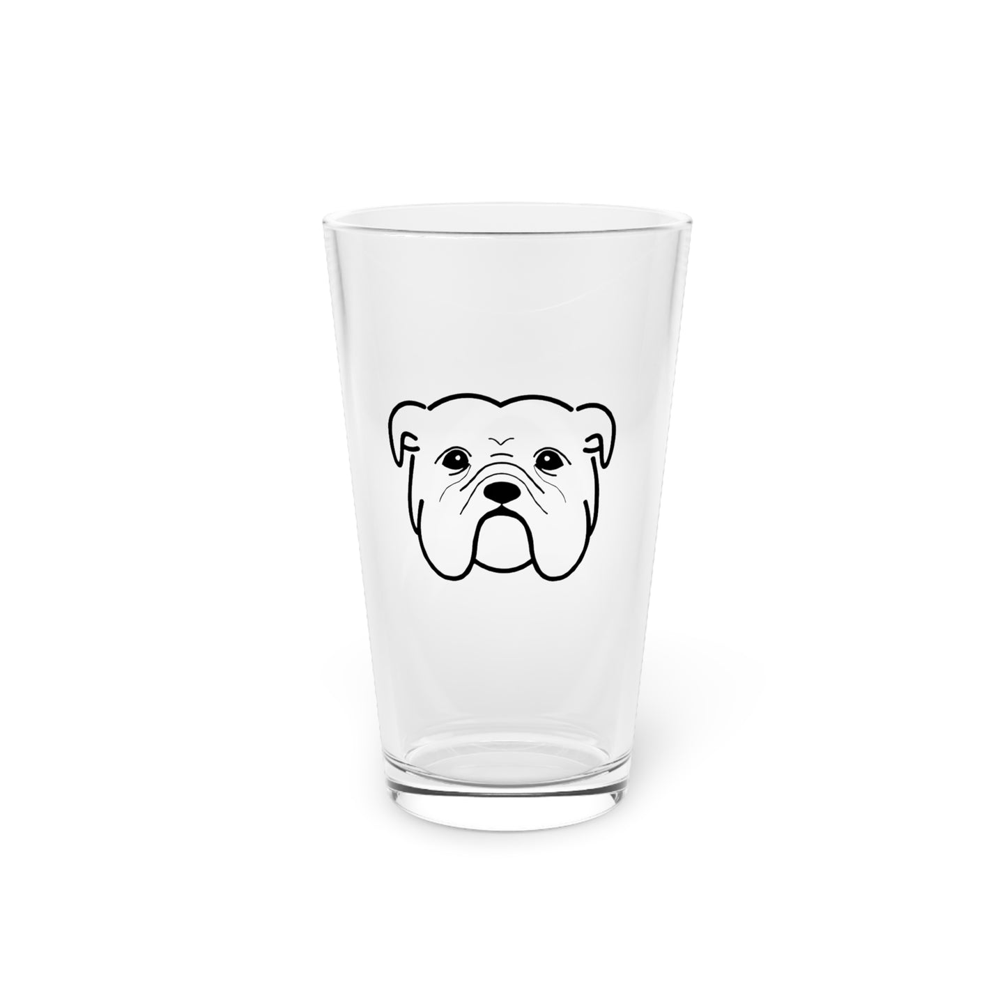 English Bulldog Pint Glass (16oz)