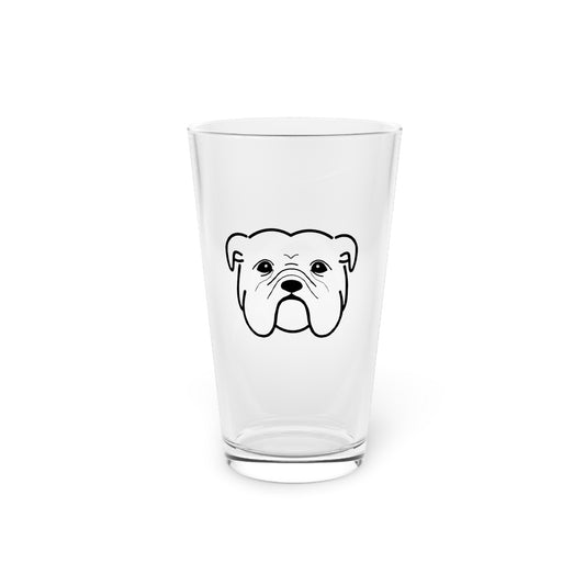 English Bulldog Pint Glass (16oz)