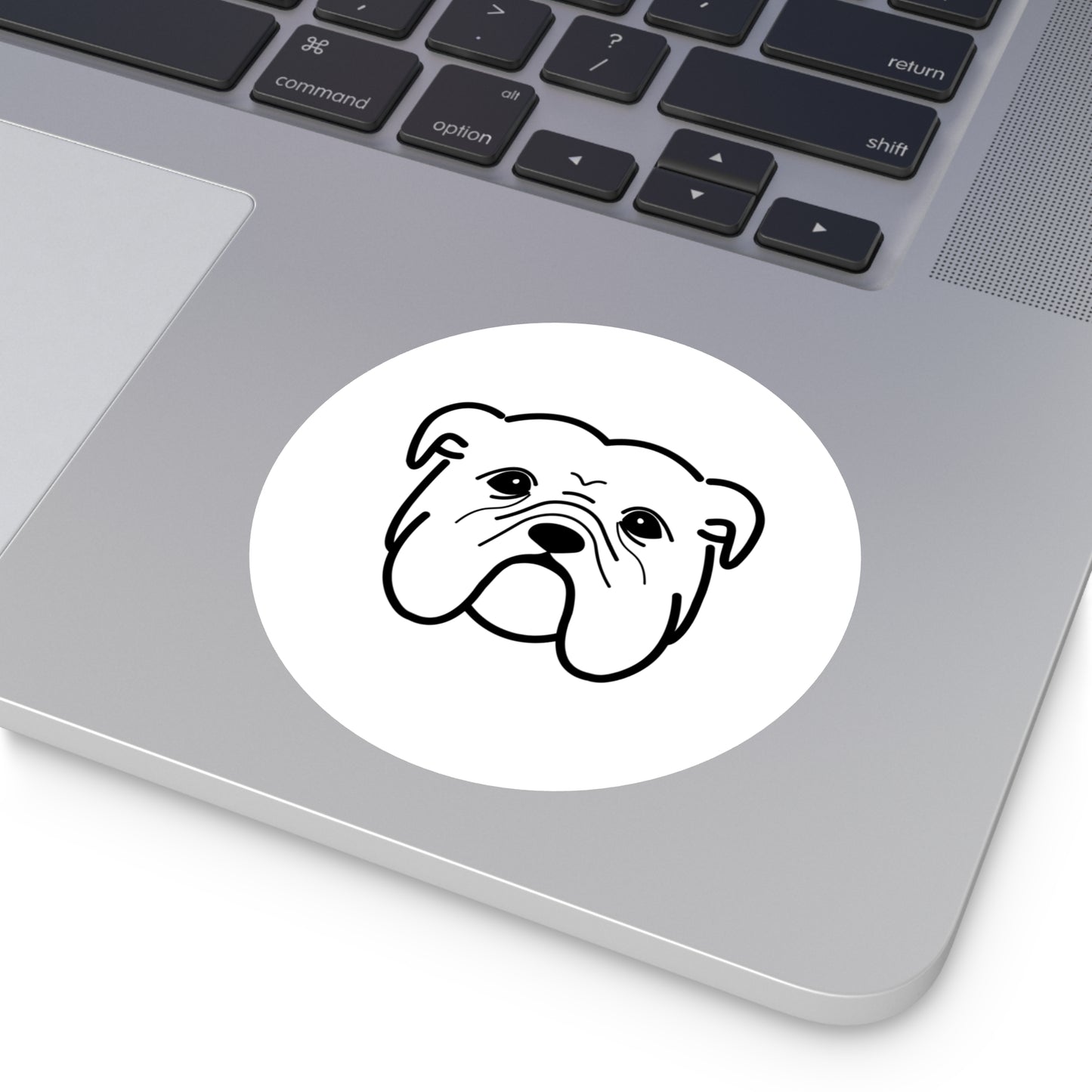 Bulldog Round Stickers, Indoor\Outdoor