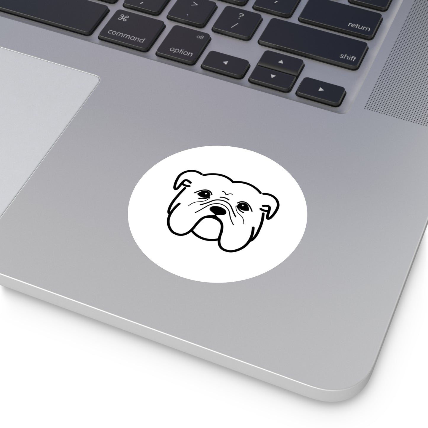 Bulldog Round Stickers, Indoor\Outdoor