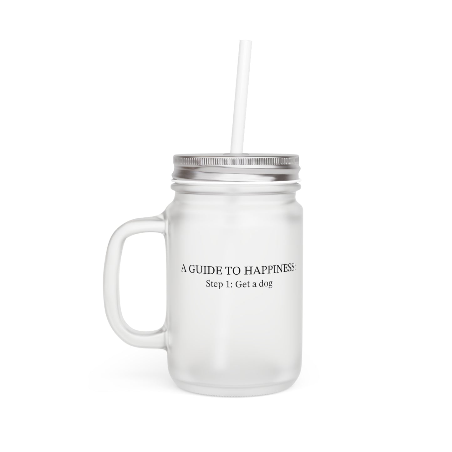 A Guide to Happiness Mason Jar (12oz)