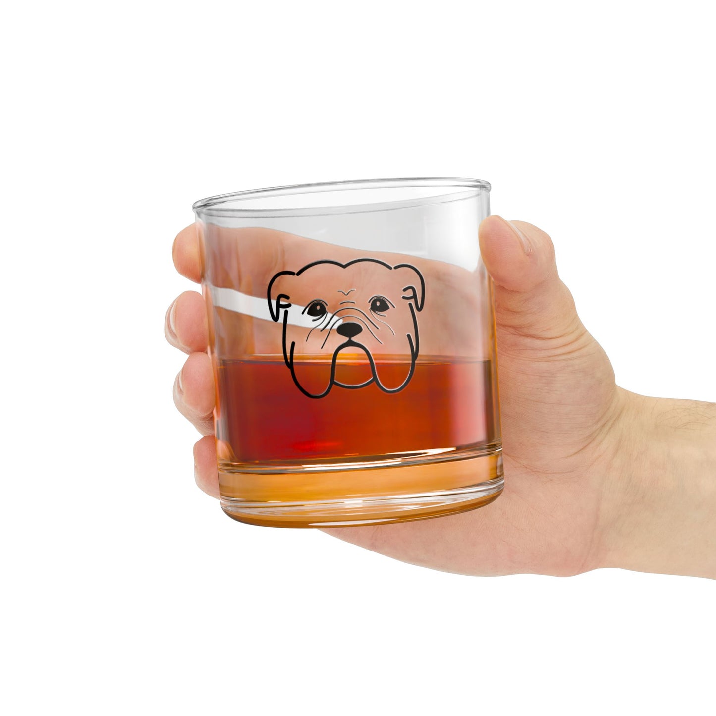 English Bulldog Rocks Glass (10oz)