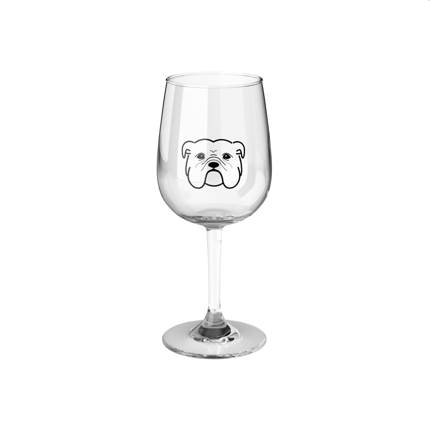 English Bulldog Wine Glass (12oz)