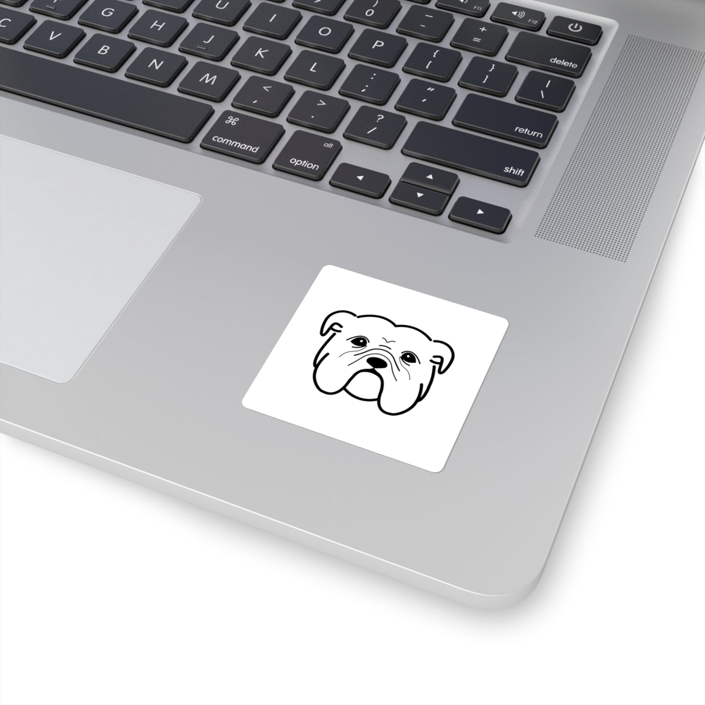 Bulldog Square Stickers