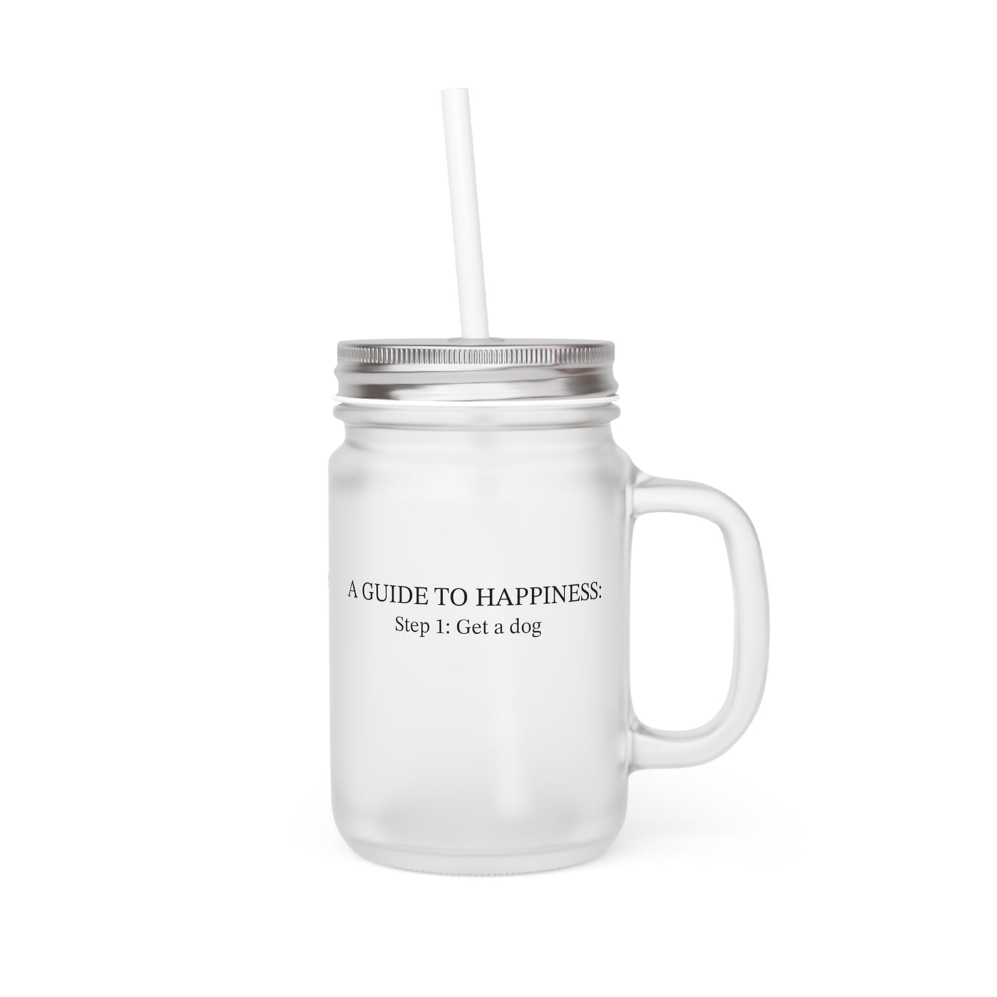 A Guide to Happiness Mason Jar (12oz)